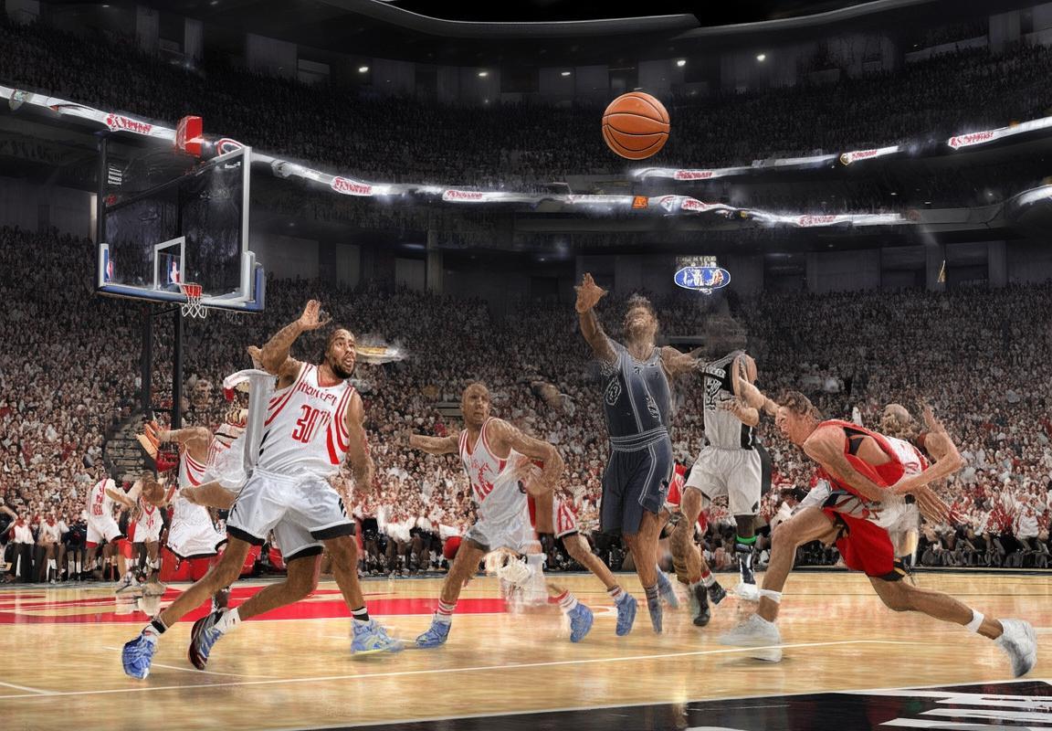 2004年NBA经典对决：火箭与马刺巅峰火花碰撞回顾(图3)